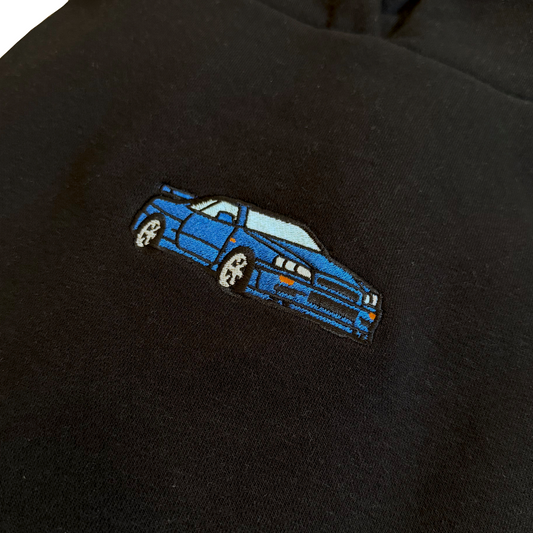 GTR R34 Embroidered Black Hoodie