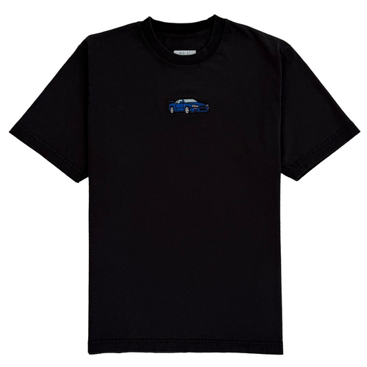 GTR R34 Embroidered Washed Black Tee