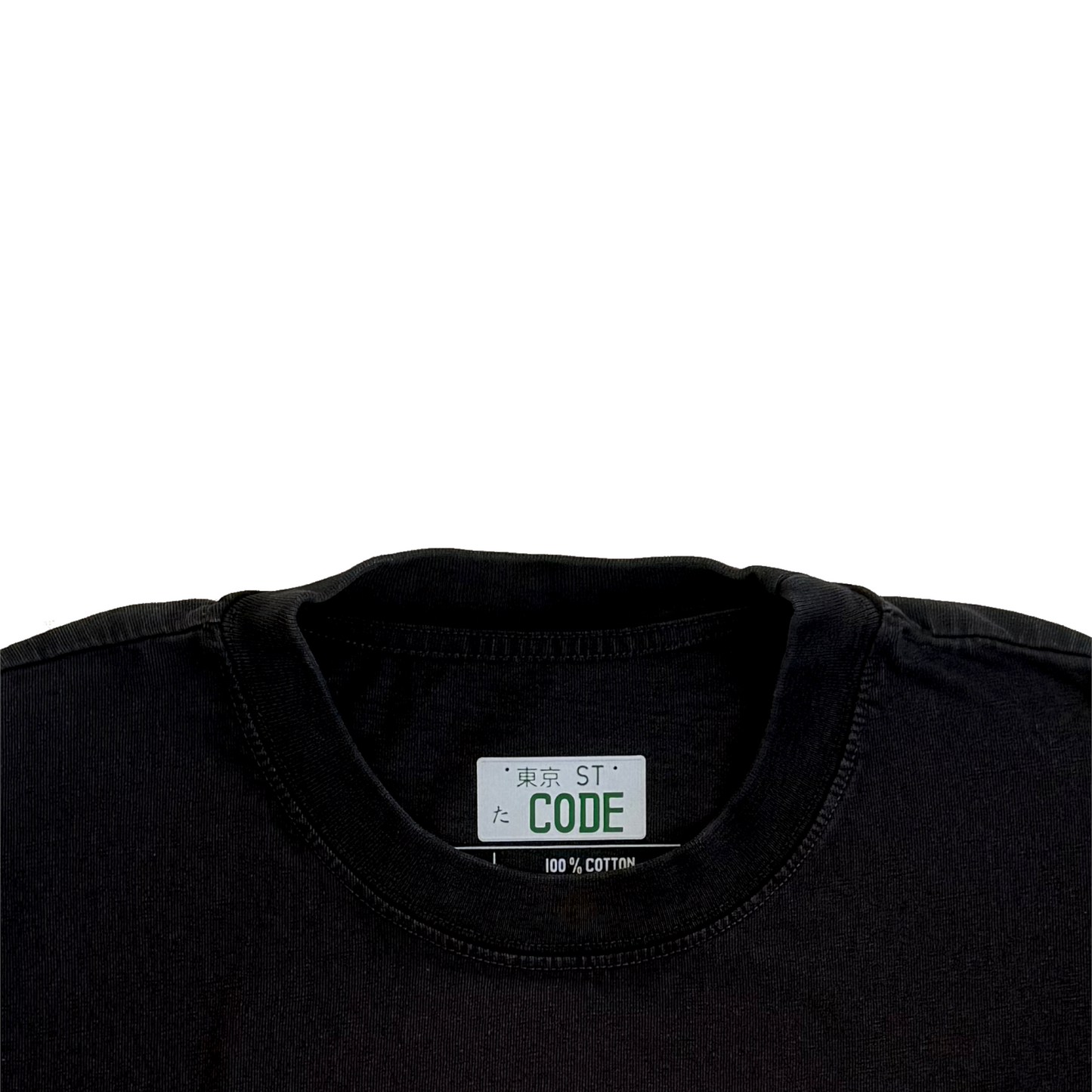 GTR R34 Embroidered Washed Black Tee